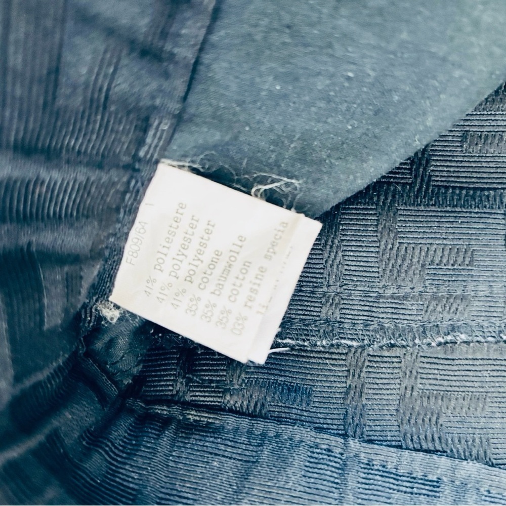 Fendi FF Logo Black High Rise Pants size EU 42 US 27-28 - Picture 8 of 15